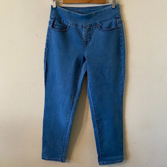 WHITE STAG SMALL (SIZE 4 TO 6) PULL-ON BLUE JEANS - Picture 1 of 3